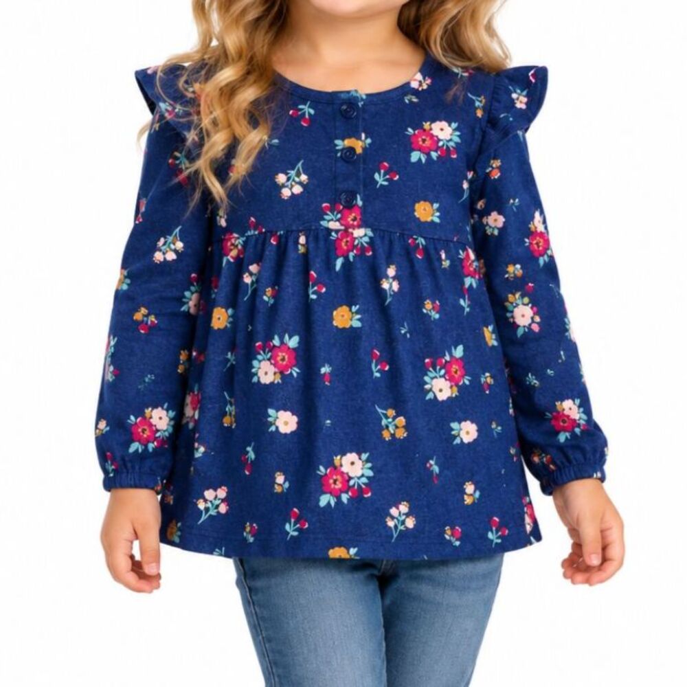 🔥 5 for $30 🔥 Carter’s Toddler Girls’ Floral Long-Sleeve Top | Size 3T